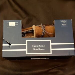 Club Room Men's Brown Slippers